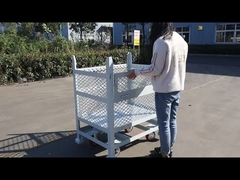 Κινητό κλουβί παλετών υποστήριξης με τους κάστορες